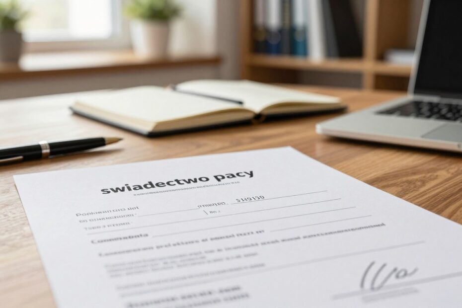 Co zawiera świadectwo pracy