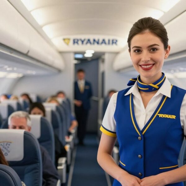 Ile zarabia stewardessa Ryanair i jak wygląda system wynagrodzeń