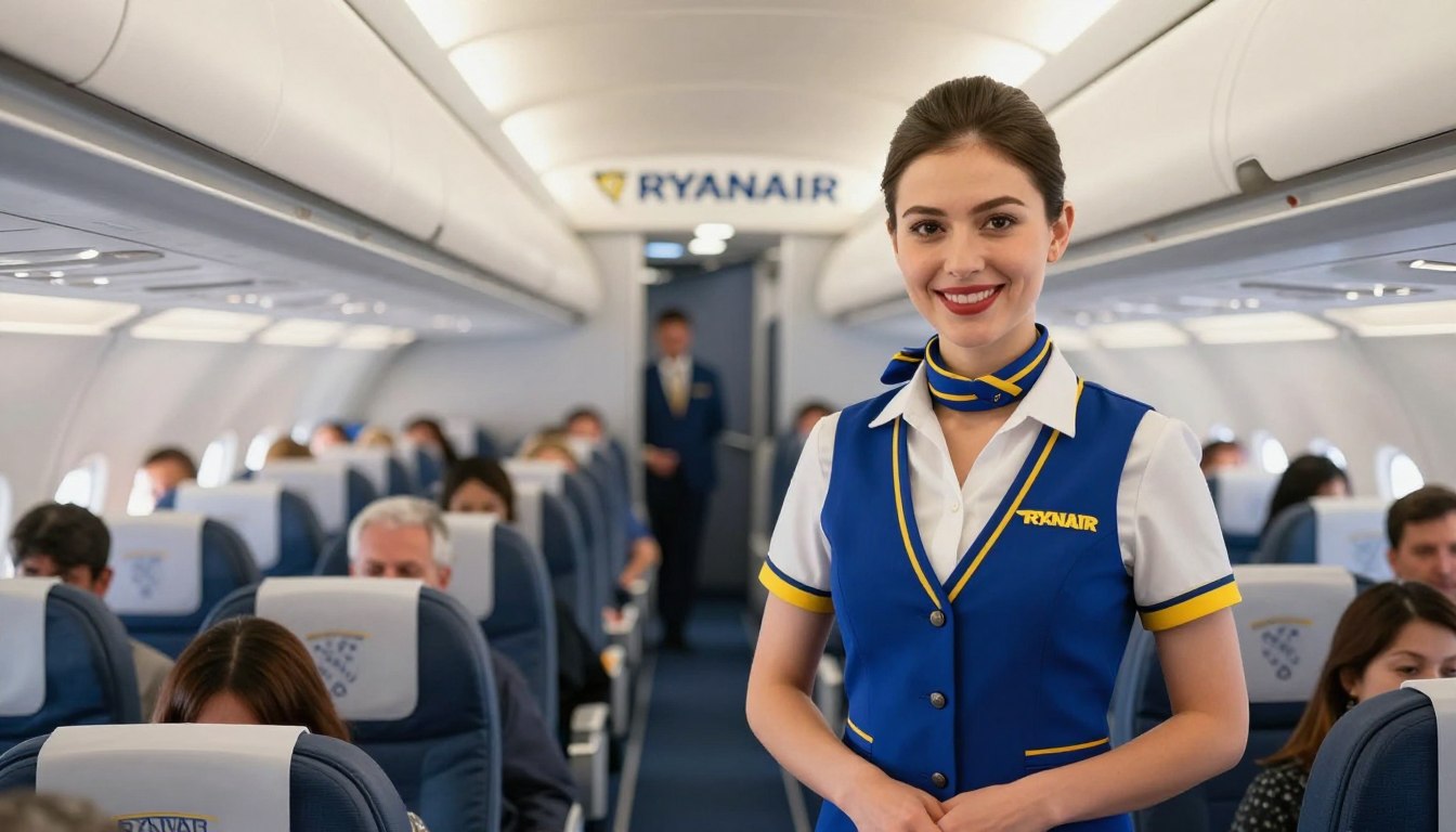 Ile zarabia stewardessa Ryanair